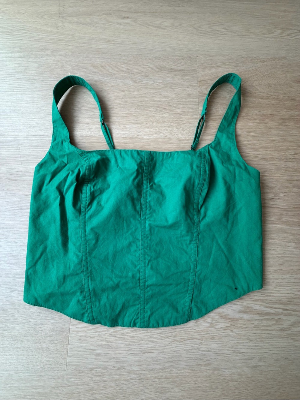 Abercrombie & Fitch Bright Green Square-Neck Cami